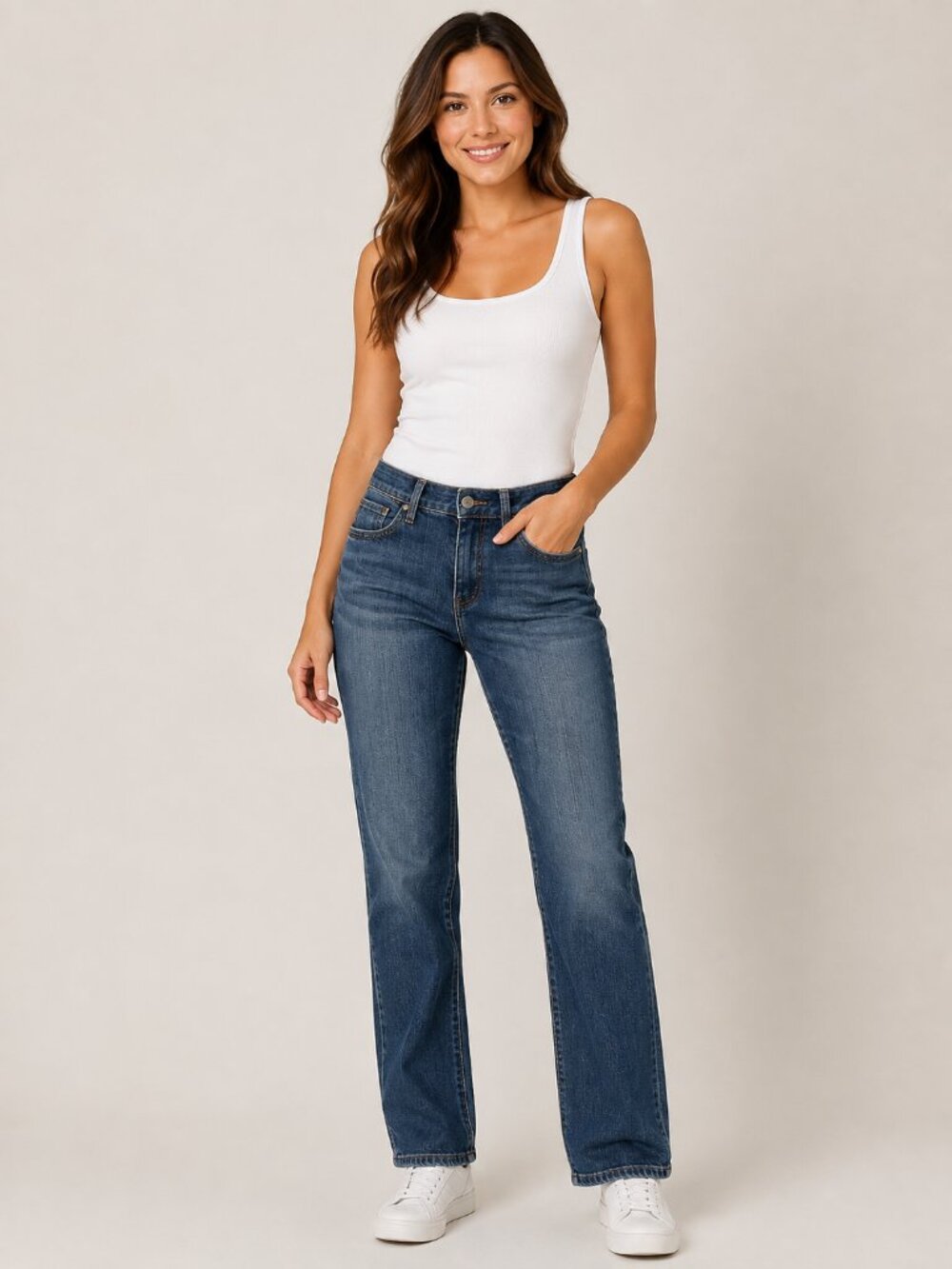 JAG Jeans Women’s Blue Denim Stretch Straight Leg Jeans